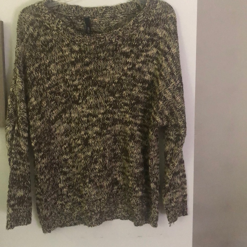 Brown and white comfortable sweater